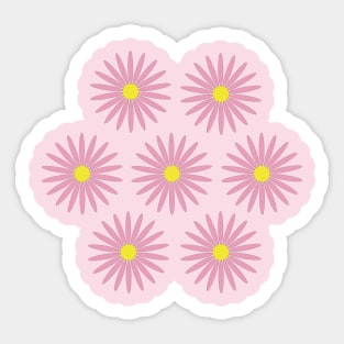 pink flowers Sticker